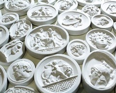 50 Mixed Grand Tour Intaglios Classical Interior Design Antique Plaster Cameo