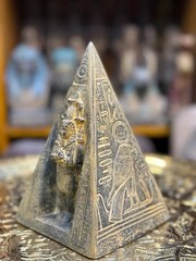 Ancient Egyptian Antiquities Exquisite Pyramids with Pharaonic Inscriptions BC