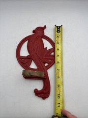 Syroco Wood Vintage Red Bird Wall Decor Made In USA