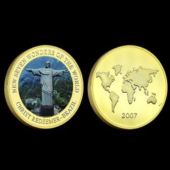 New Seven Wonders of The World Commemorative Coin Christ The Redeemer Brazil