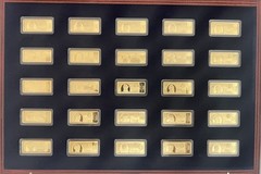 American Mint Presidents of The USA – CU/24k Gold Plated – 45 Ingot Set