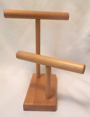2 NEW Hand Crafted Jewelry Display Bracelet Organizer Necklace Rack Watch Stand