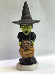 Harmony Kingdom artst Neil Eyre Designs Halloween Wicked Witch Hat Dog Basket V2