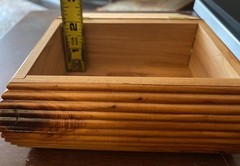 Wooden Keepsake Box – Wolf Design – From Fort William Henry, Lake George, NY