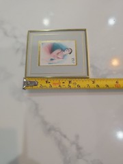 Hanford Heirloom 1982 Stamp Ballerina Great Britain 265/10K Brass Frame.