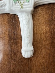 Belleek St Brigid’s Day Cross Ireland Wall Hanging Ornament Shamrock Signed