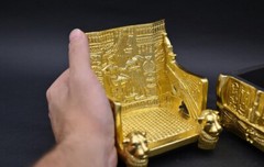 Rare Egyptian Antiquities golden throne chair throne of the king tutankhamun BC