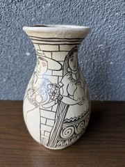 Angelica Morales Vase Pot Studio Pottery Tzintzuntzan, Michoacan, Mexico Ceramic