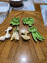 Vintage Home Interior Vegetable Fruit Wall Plaques Homco Dart 1970’s 80’s