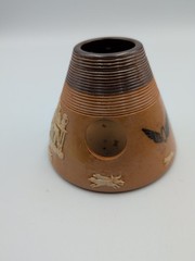 Antique Royal Doulton Harvest Ceramic Stoneware Match Striker L Straus & Sons NY