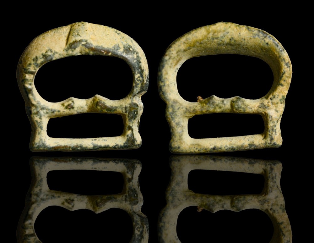 Authentic Ancient Roman Bronze Military Buckle (Circa 2nd–4th Century AD) 21mm