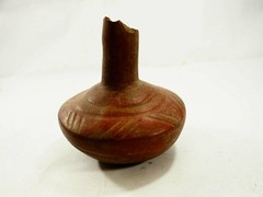 Pre-Columbian Tlatilco Incised Terracotta Bowl circa 1500-1000 BC CAA-225