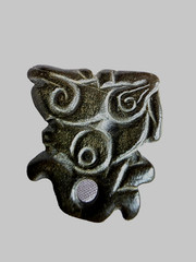 300 BC Ancient Greek Carved Engraved Gemstone Pendant Medallion Amulet Griffin