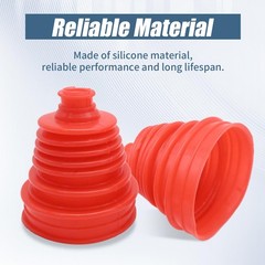 Silicone CV Joint Boot Kit Height Constant Velocity Red Set 2PC 5″ 125-130 mm