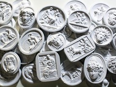 50 Mixed Grand Tour Intaglios Classical Interior Design Antique Plaster Cameo