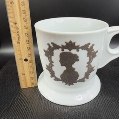 Stir Ceramic Coffee Mug Cup Lady Undead Cameo Silhouette Portrait Woman Mug Cup