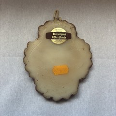 Kerzenhaus Wertklaude Floral Relief Wax Wall Plaque Ornate Frame Collectible