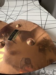 Copper Craft Art trinket Dish X 2 MCM retro modernist triangular