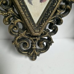 VTG Homco Home Interiors Butterfly Diamond Wall Plaques Set of 3 Gold Frames
