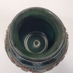 Vintage Greek Souvenir Pottery Set 4 Terracotta Relief Bowls Pitcher Jar Greece