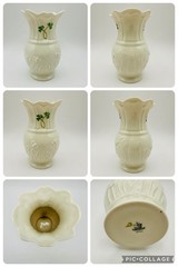 Lot Of 6 Vintage Belleek Irish Shamrock Porcelain Harp Murphys Pub St Patrick’s