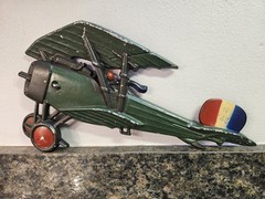 Vintage Sexton Metal Airplane Wall Hanging / Wall Art