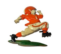 Vintage 1976 HOMCO Cast Metal Orange Team Football Player Hanging Wall Plaque US