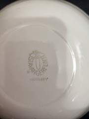 Vintage Stavangerflint Norway “Childs Blessing” Bowl and Plate Set Anne Lofthus