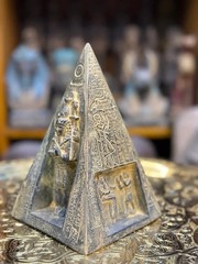 Ancient Egyptian Antiquities Exquisite Pyramids with Pharaonic Inscriptions BC