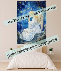 Angel Rest Tapestry Radiant Holiday Wall Decor 59X82 in