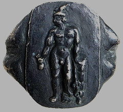 300 BC Ancient Roman Silver Ring Mercury god commerce communication luck travel