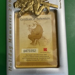 Kodak Frame Norman Rockwell Holiday Memories 2000 Limited Edition Number 0473352