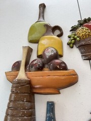 Vintage / 4 Piece/ Sexton Metal Wall Art from 1970’s Some Paint Chipping