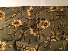Longaberger~ Khaki Floral OTE Liner for Medium Serving Basket NIP