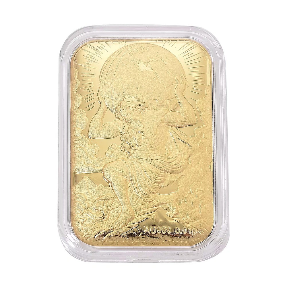 24K Yellow Gold Atlas Embossed Sheet 10mg
