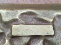 Small Brass Trinket dish *See, Speak, Hear No Evil Monkeys*◾Enamel Ireland Mark