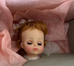 1980s Madame Alexander 14″ “Bride” Doll 1565 Auburn Hair Original Packaging