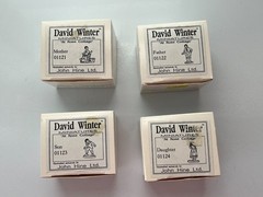 David Winter Miniatures At Rose Cottage Figures PROOF SET of 4