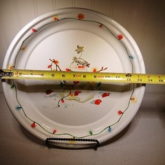 Vintage Hallmark Snowman Metal Cookie Tray (stand not included)
