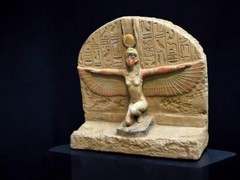 Rare Antique Stone Isis God Statue Ancient Egyptian Antiquities B.C Pharaonic