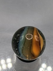 .59″ Vintage Cat Eye Hybrid Sparkler Marble- Akro Master Marble King Vitro – J61