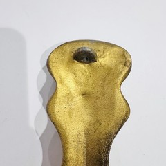 Vintage Homco Ornate Gold Color Giant Ladle Scalloped Cast Metal Hanging Decor
