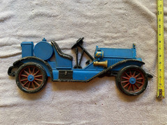 Vintage Sexton USA Cast Iron Antique Large Blue Convertible Car Wall Decor