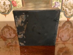Early Vintage Tole Toleware Painted Metal Vase Container French or English