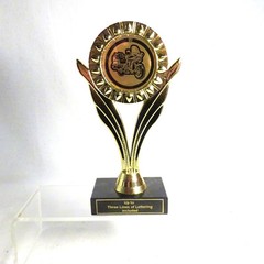 MOTORCYCLE TROPHY, BIKE AWARD, MOTORCYCLE SHOW CHOPPER WHEEL UP