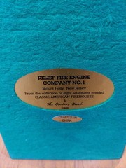 CLASSIC AMERICAN FIREHOUSES Danbury Mint Mount Holly New Jersey Fireman Gift