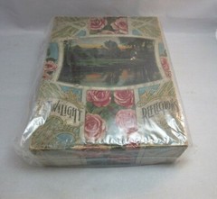 1910’s art nouveau Twilight Reflections embossed stationary box