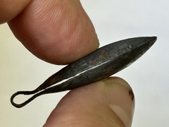 NICE AUTHENTIC PRE-COLUMBIAN SILVER TWEEZERS FROM PERU, INCA / MOCHE CULTURE