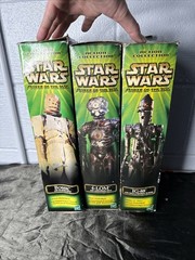 2000 Star Wars Bounty Hunter Action Figures Set IG-88 Bossk 4-LOM – Damaged Pkgs