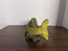 Vtg 2003 Novelty Inc Large Mouth Bass Trinket Storage Keepsake Box~ Rare